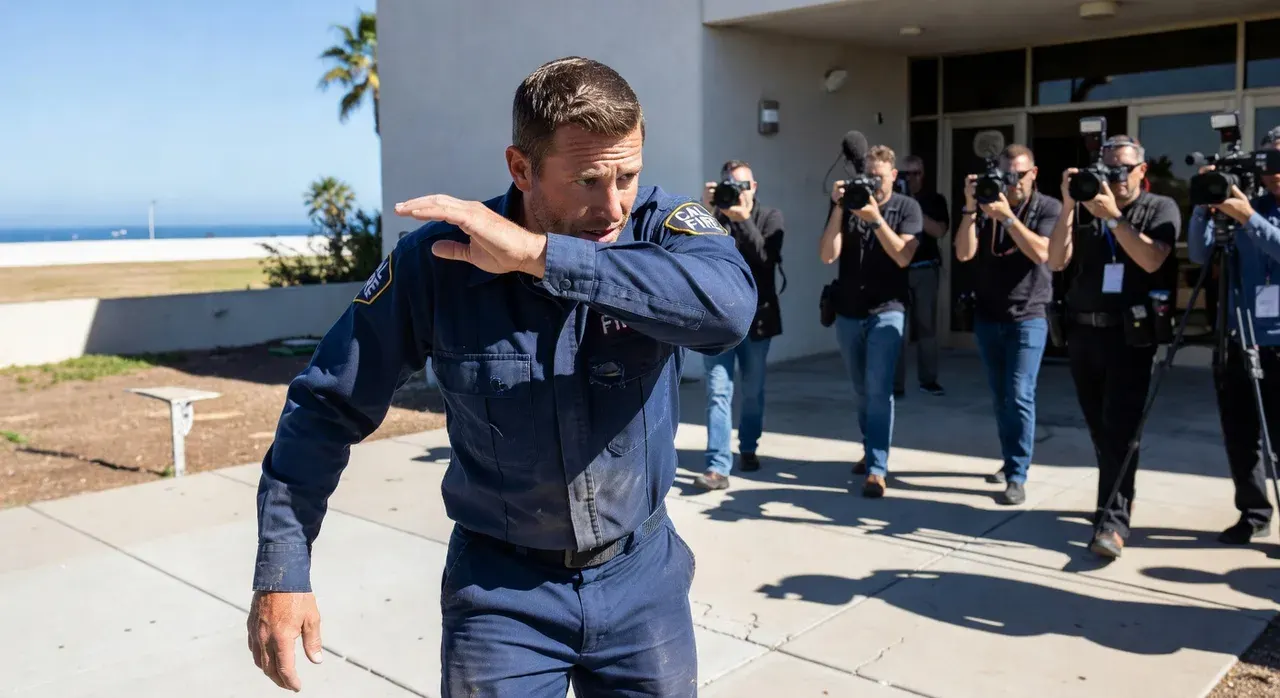 Riverside County firefighter accused of raping three women while on duty, as he makes cowardly courtroom move