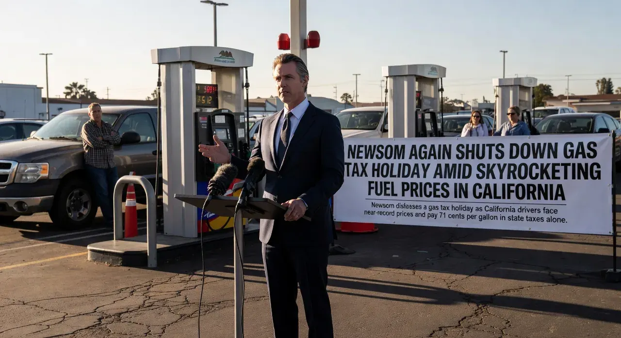 Newsom again shuts down gas tax holiday amid skyrocketing fuel prices in California