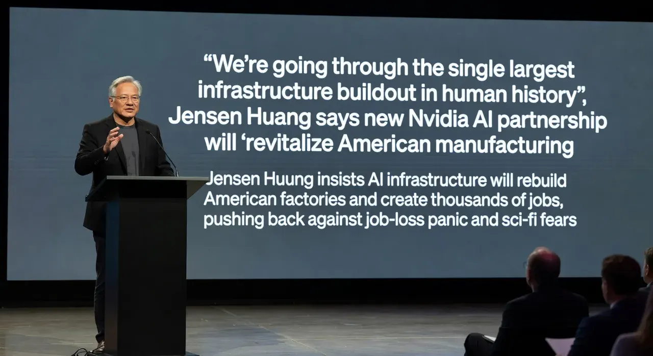 'We’re going through the single largest infrastructure buildout in human history': Jensen Huang says new Nvidia AI partnership will ‘revitalize American manufacturing’