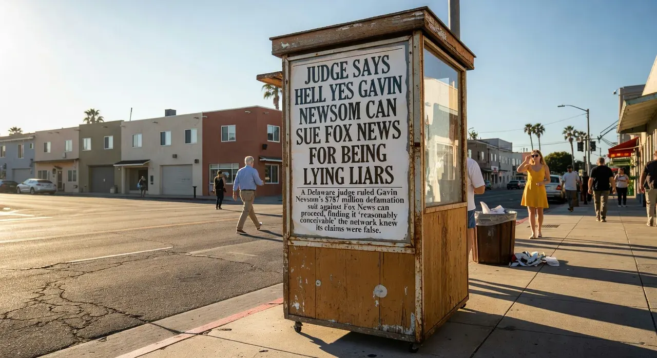 Judge Says Hell Yes Gavin Newsom Can Sue Fox News For Being Lying Liars