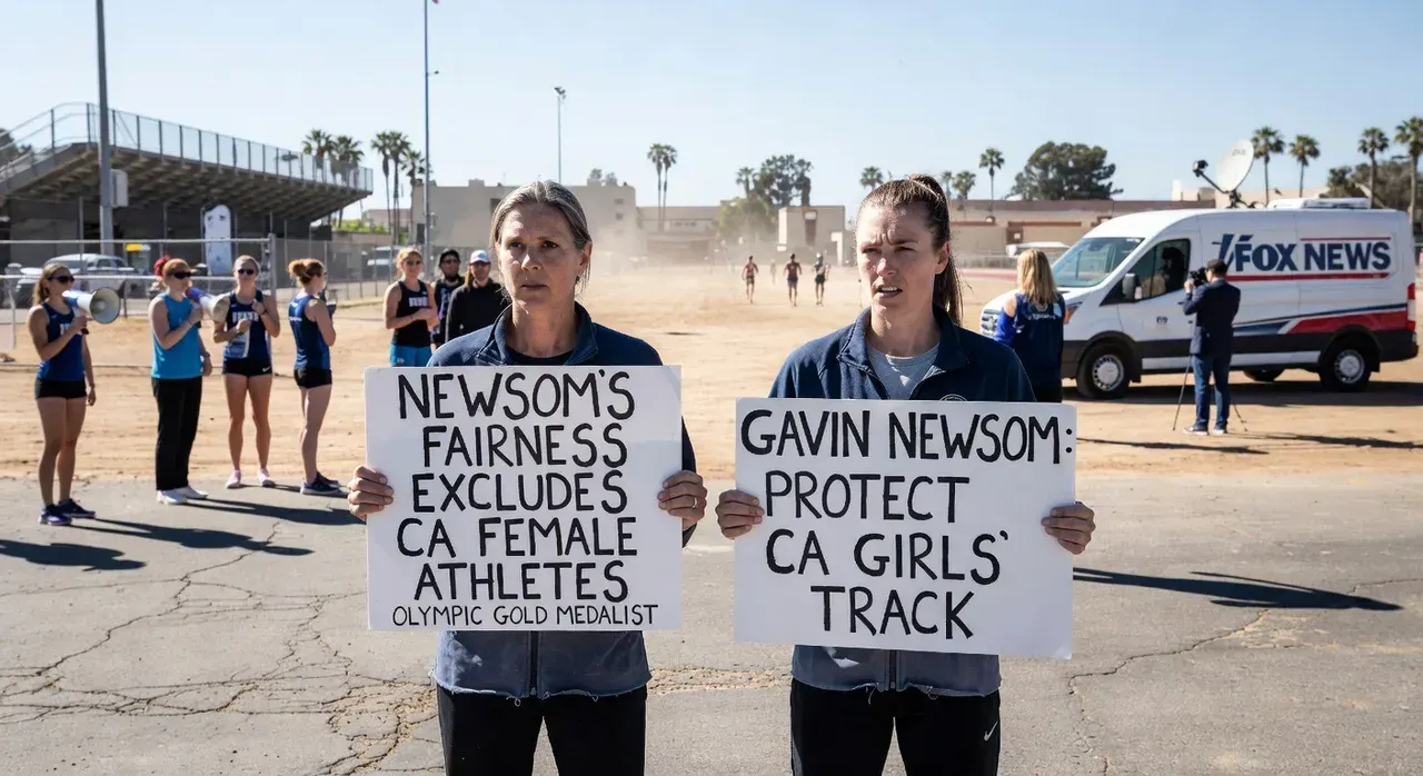 Olympic gold medalists rip Newsom for California's trans athlete situation ahead of protested track meet