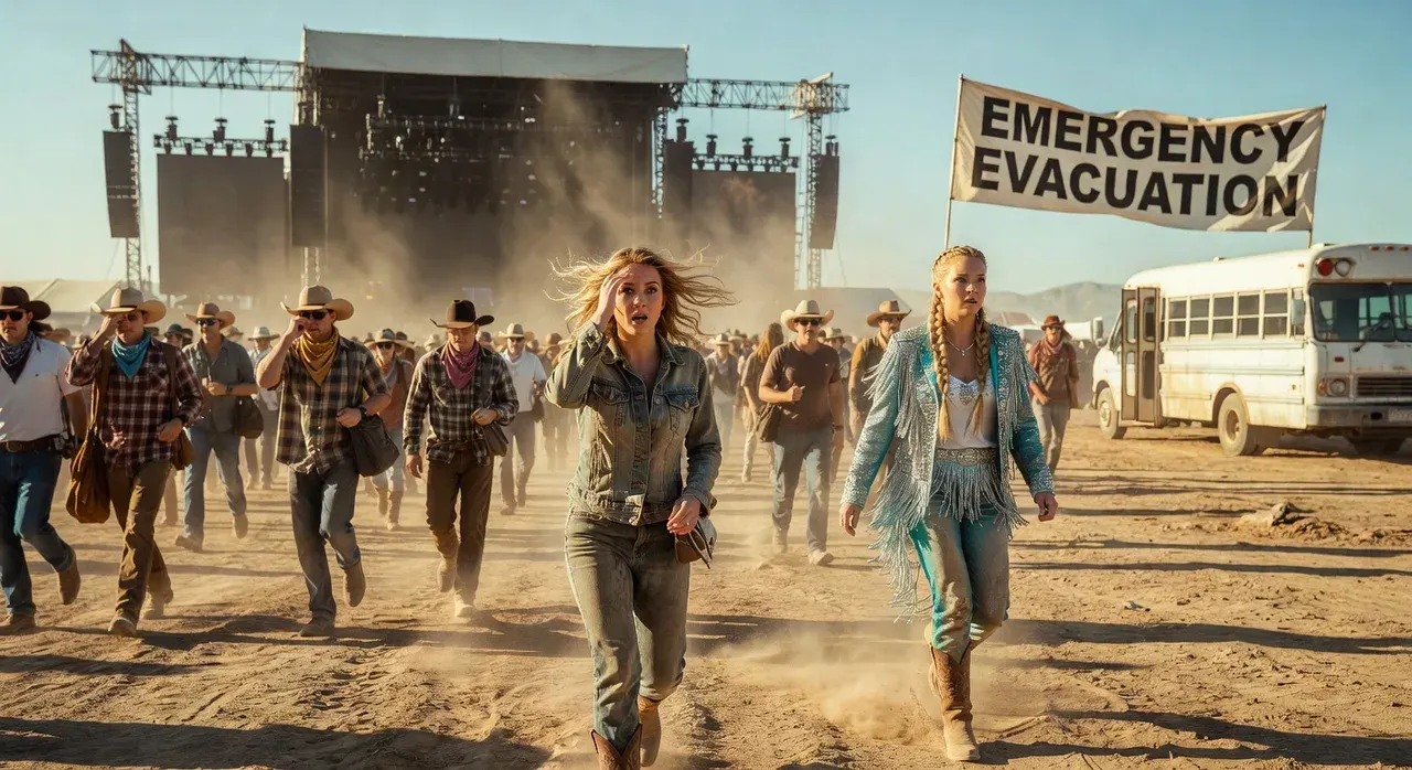 Stagecoach CHAOS as star-studded festival with Sydney Sweeney and Lainey Wilson is nearly derailed by 'emergency evacuation'