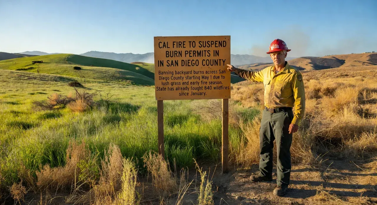 Cal Fire to suspend burn permits in San Diego County