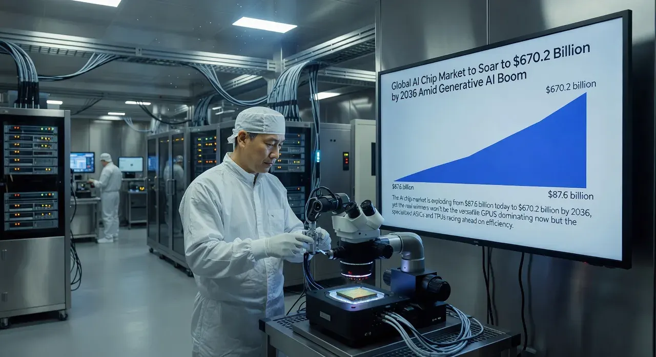 Global AI Chip Market to Soar to $670.2 Billion by 2036 Amid Generative AI Boom