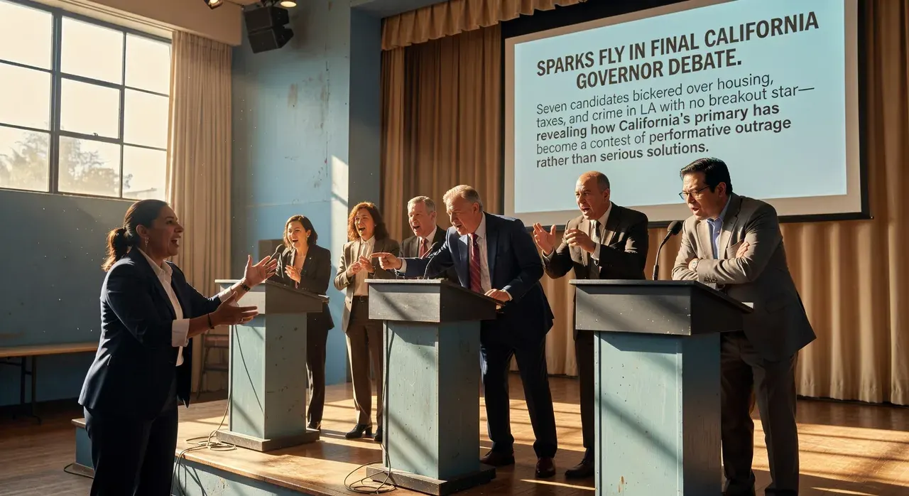 Sparks Fly in Final California Governor Debate