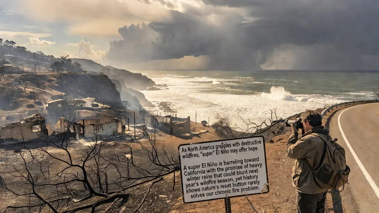As North America grapples with destructive wildfires, 'super' El Niño may offer hope