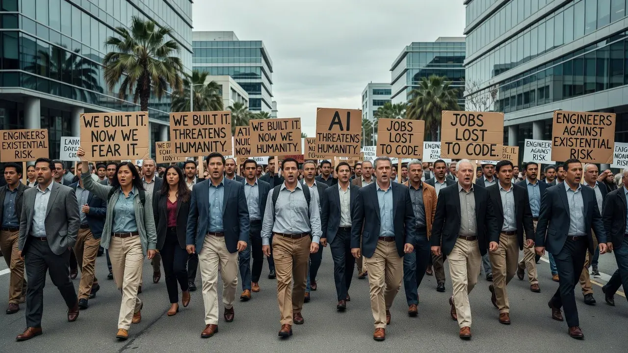 They built AI. Now Silicon Valley workers protest its threat to jobs and humanity