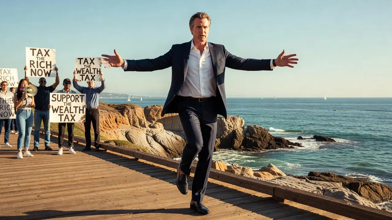Gavin Newsom’s balancing act on taxing the rich