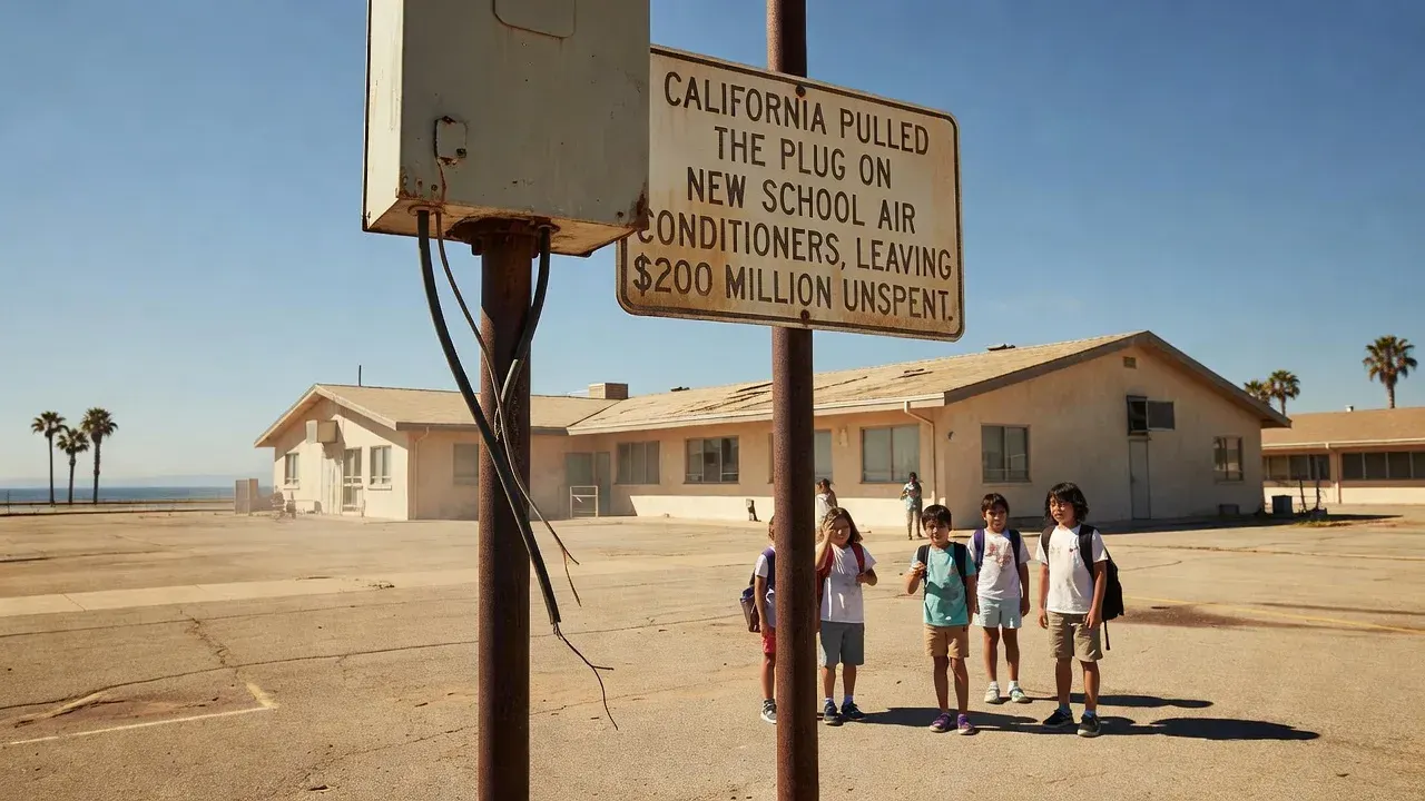 California pulled the plug on new school air conditioners, leaving $200 million unspent