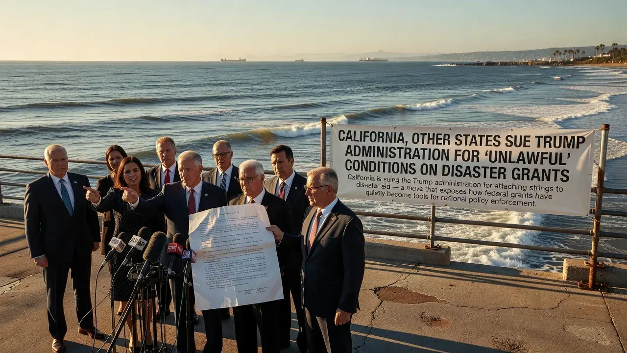 California, other states sue Trump administration for 'unlawful' conditions on disaster grants