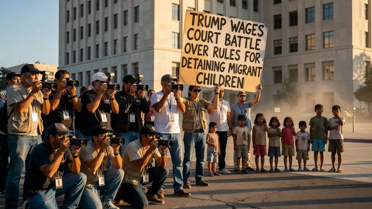Trump wages court battle over rules for detaining migrant children