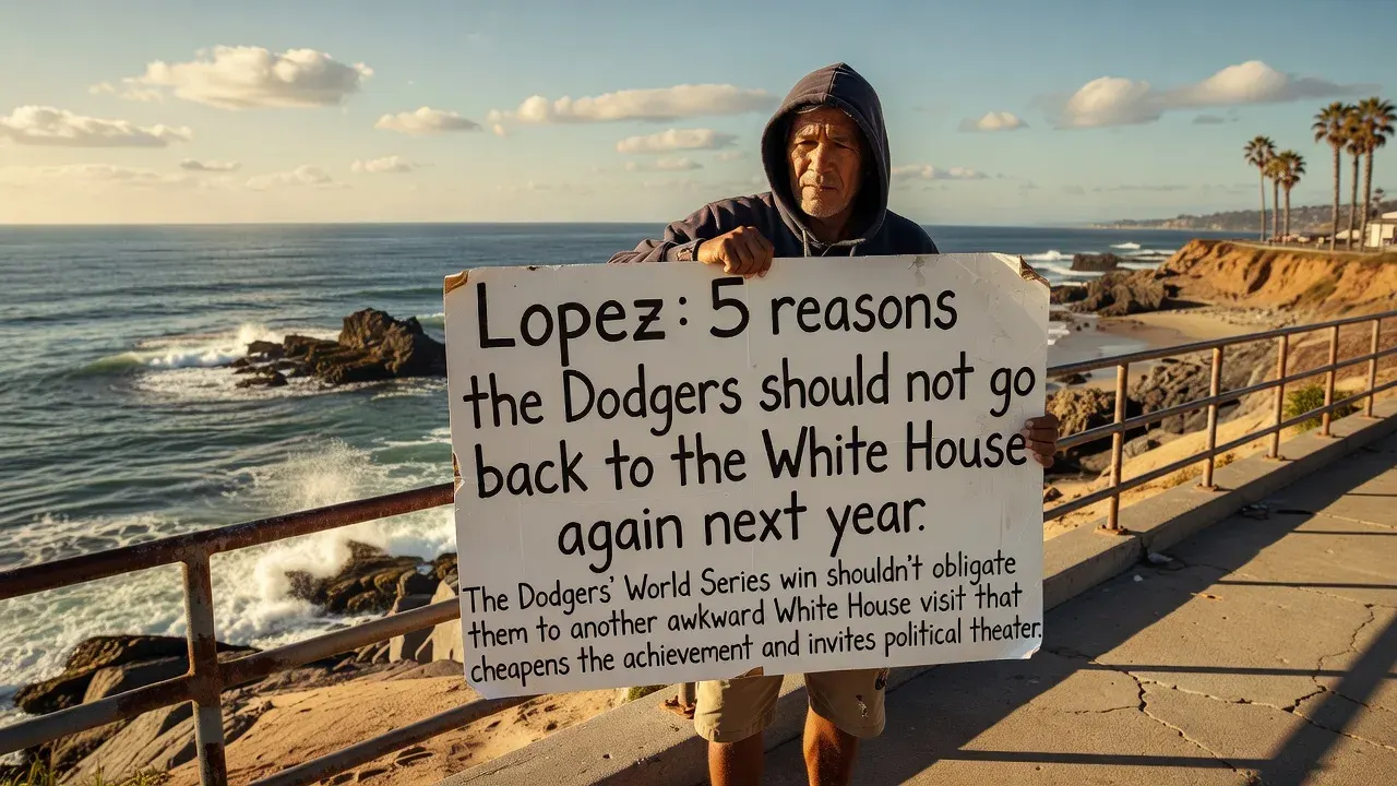 Lopez: 5 reasons the Dodgers should not go back to the White House again next year