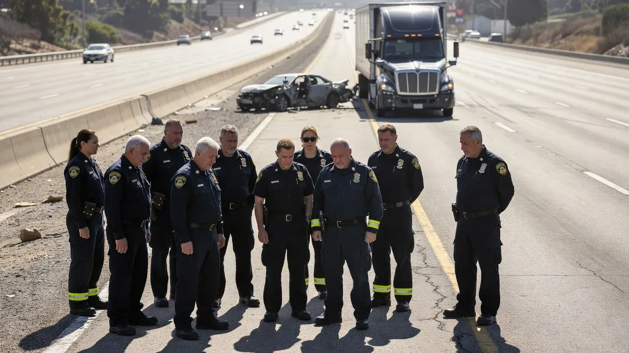 L.A. firefighters mourn colleague killed in highway collision with semi truck