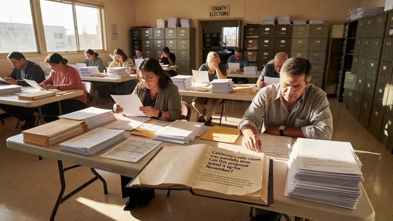 California's vote count was painfully slow. Can this proposal speed it up for November?