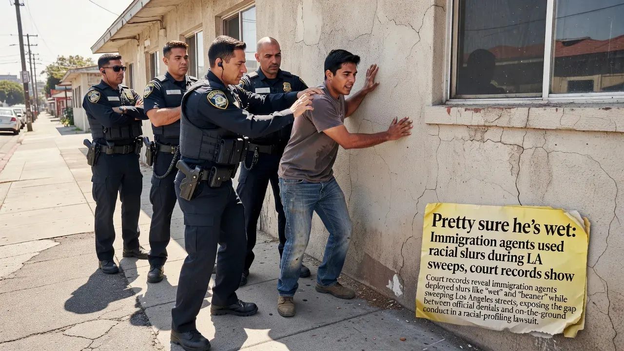‘Pretty sure he’s wet:’ Immigration agents used racial slurs during LA sweeps, court records show