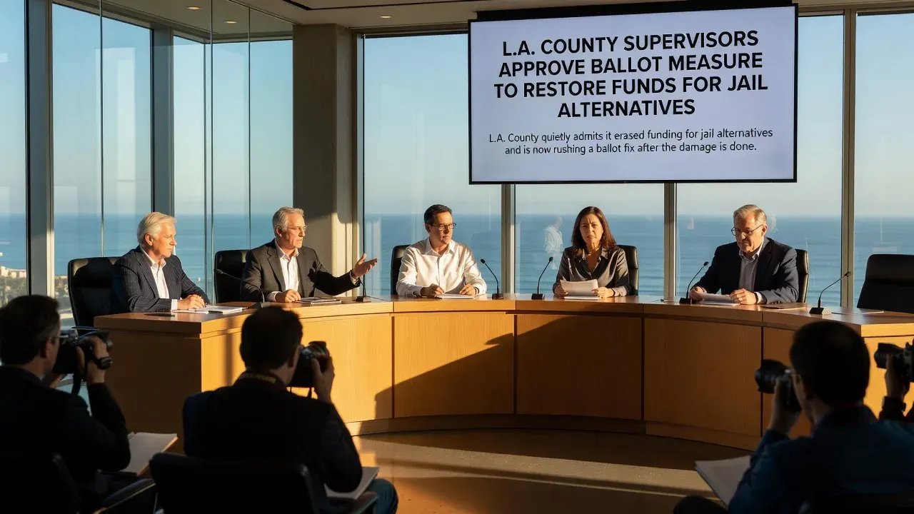 L.A. County supervisors approve ballot measure to restore funds for jail alternatives