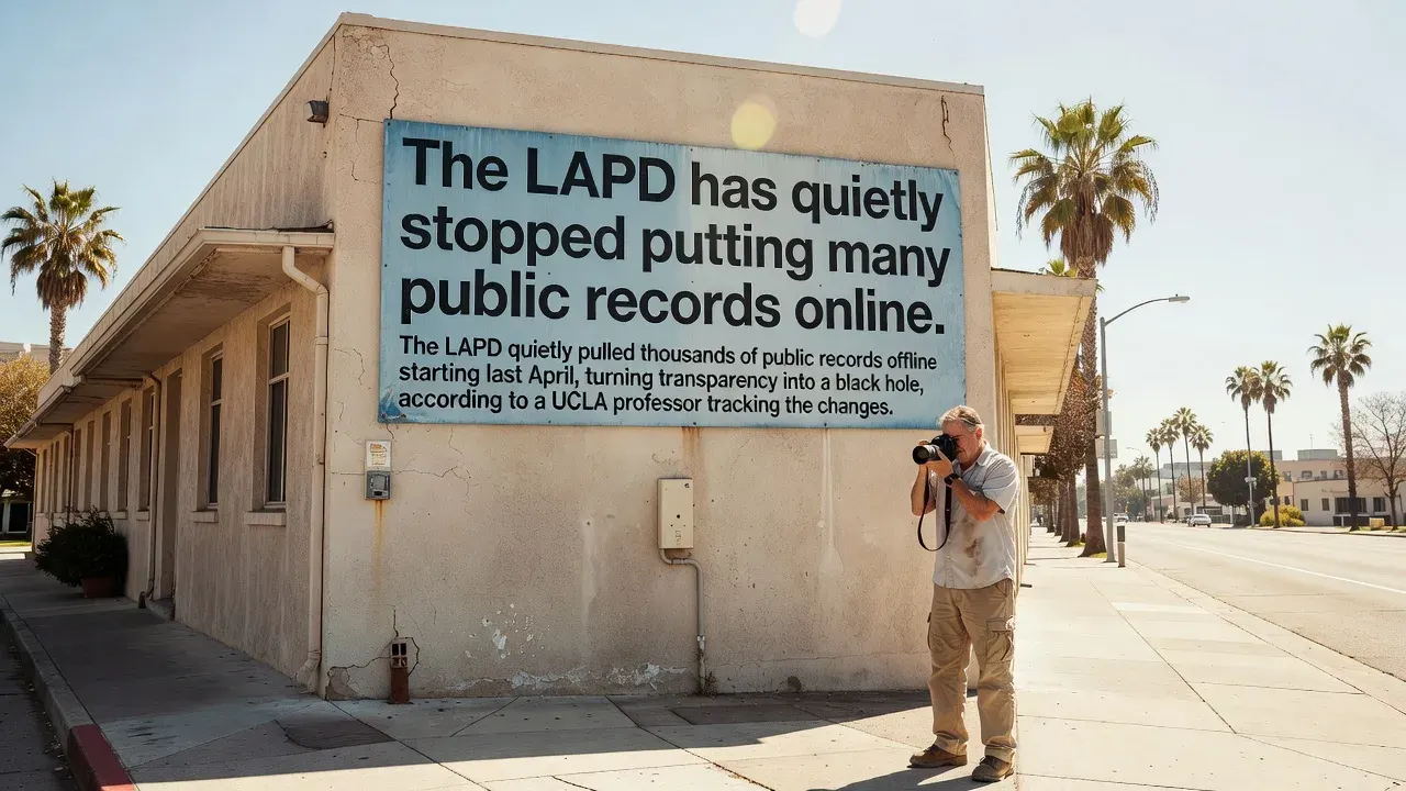 The LAPD has quietly stopped putting many public records online