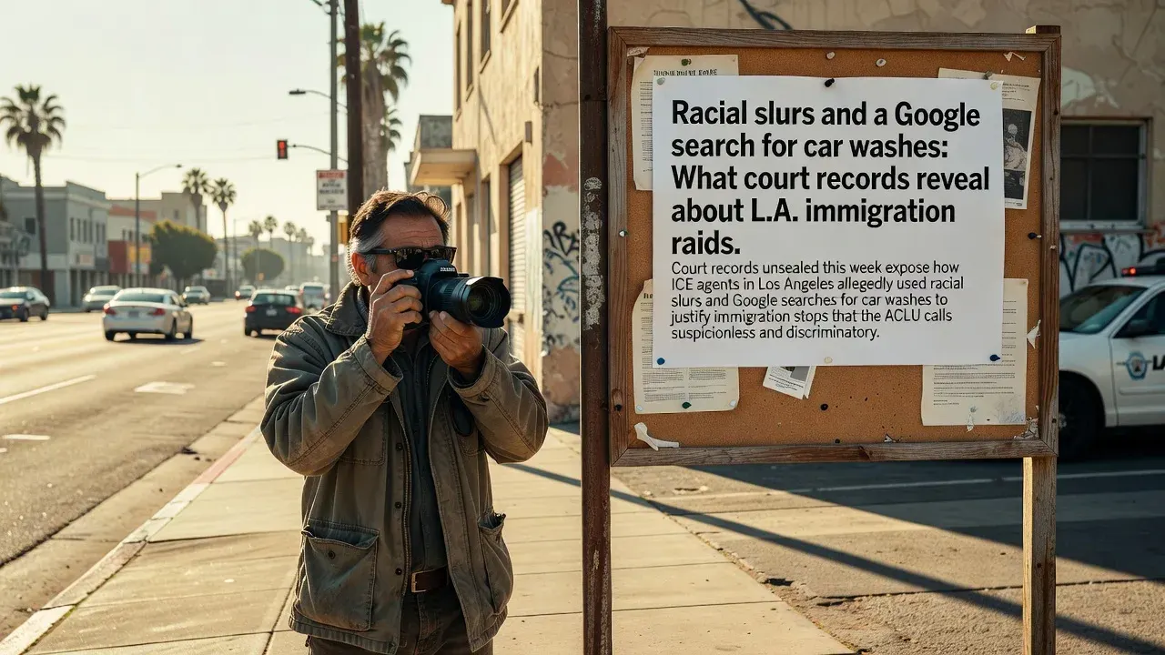 Racial slurs and a Google search for car washes: What court records reveal about L.A. immigration raids