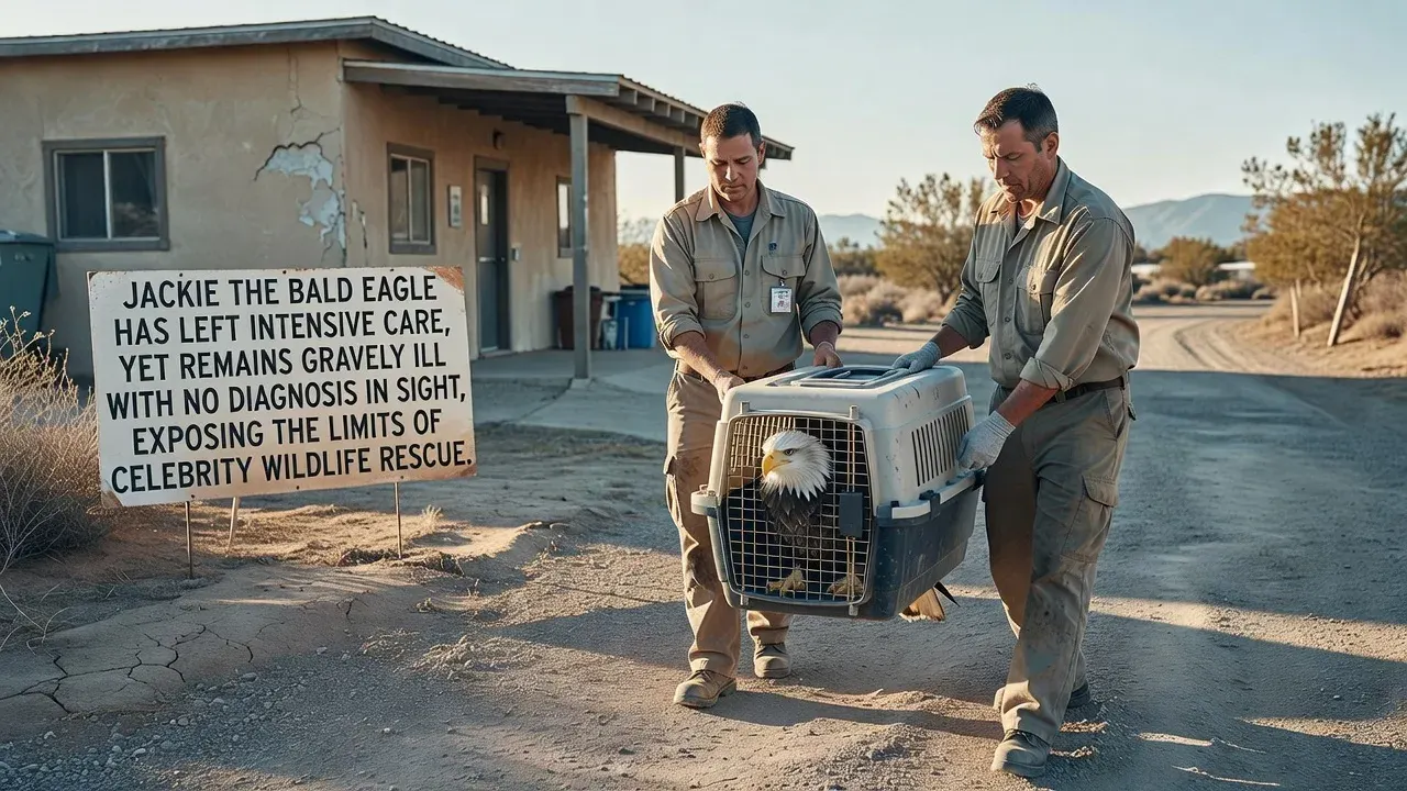 Big Bear bald eagle Jackie leaves intensive care but remains 'very sick'