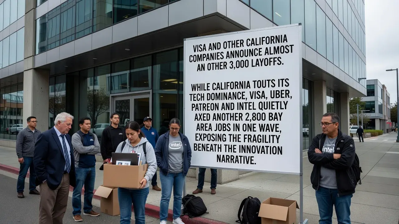 Visa and other California companies announce almost another 3,000 layoffs