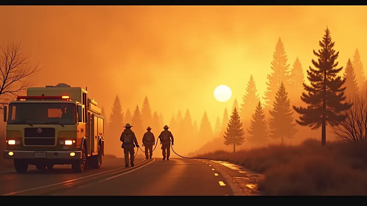 Firefighters make progress against a Nevada wildfire that destroyed more than 30 homes