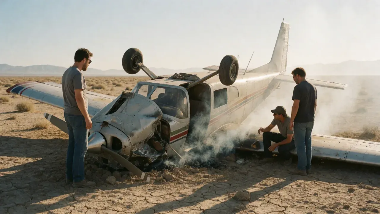 Single-engine plane crashes in Hesperia, 2 passengers found dead