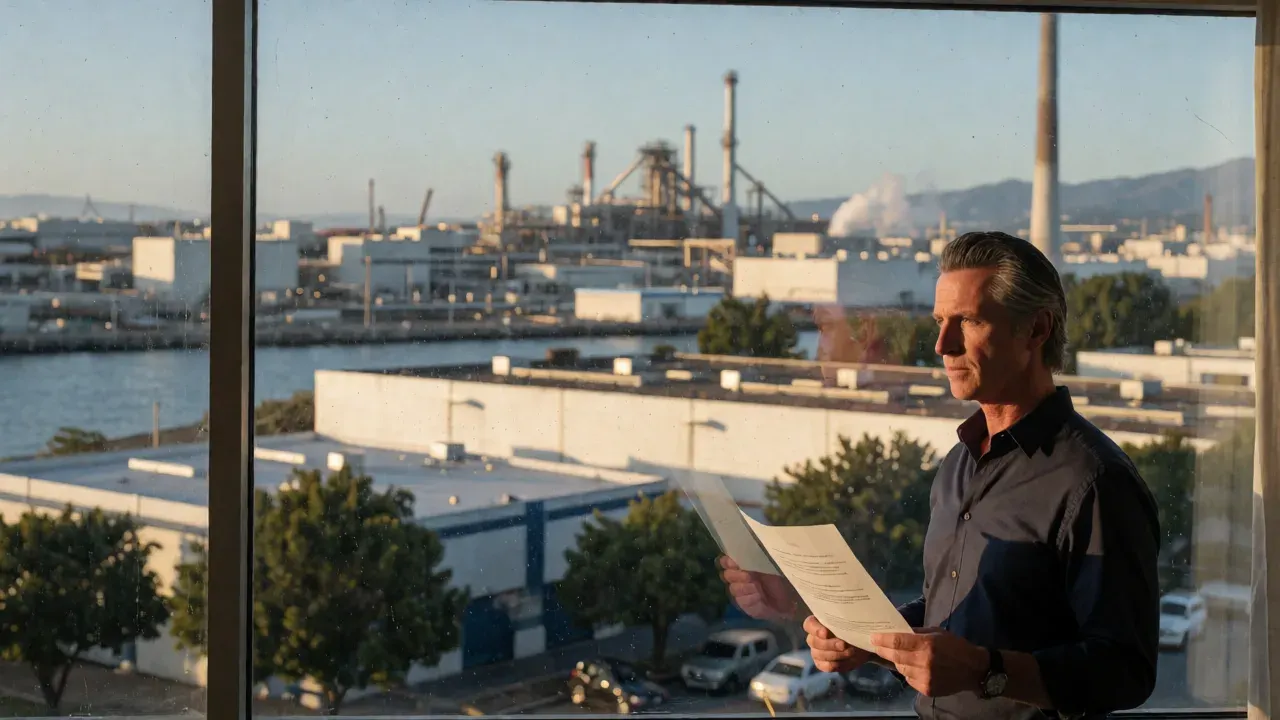 Newsom sides with industry, vetoes bill on factories near homes and schools