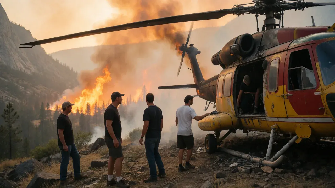 Two killed in helicopter crash fighting wildfire in Yosemite National Park