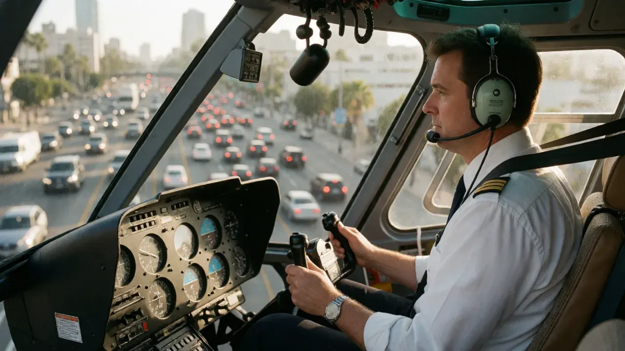 In chaotic L.A. skies, news helicopter pilots juggle competition, camaraderie, risk