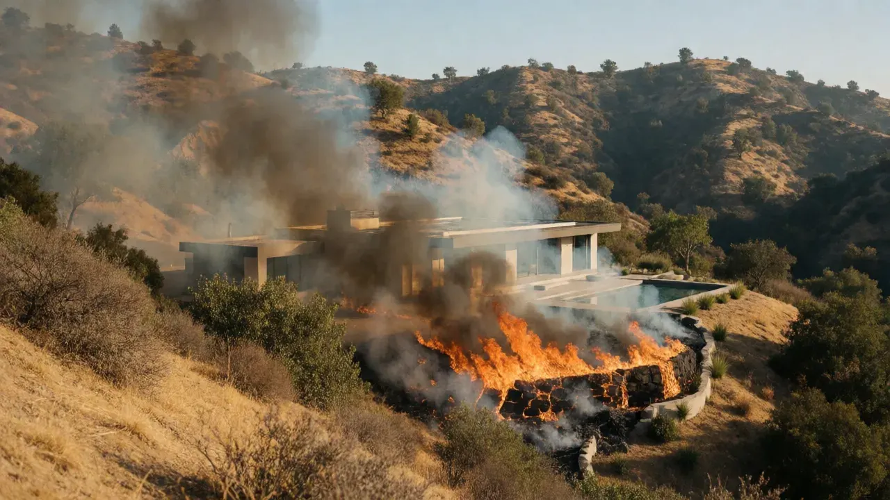 Brush fire triggers evacuation warnings in La Habra Heights as flames threaten structures