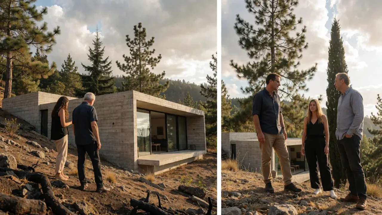 how do california architects design a house to live with wildfire?