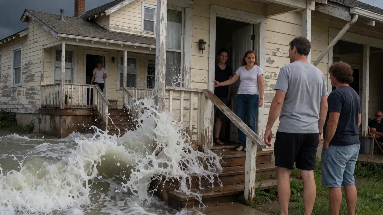 California homeowners evacuate as hurricane sends monster waves crashing into their homes