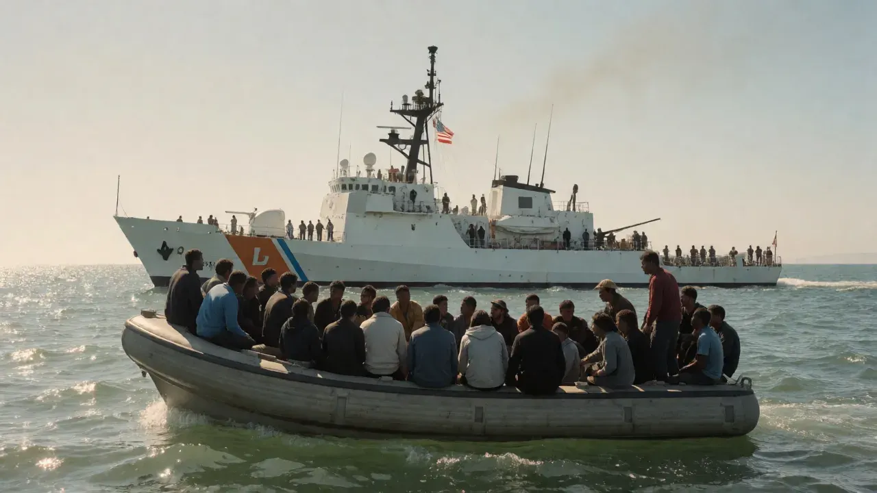 Coast Guard rescues 37 migrants found adrift on boat off Southern California coast