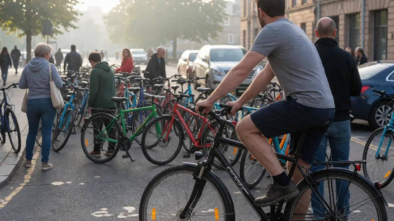 Edinburgh Leith Walk Bike Boom: Cars Outnumbered for First Time During Morning Rush Hour