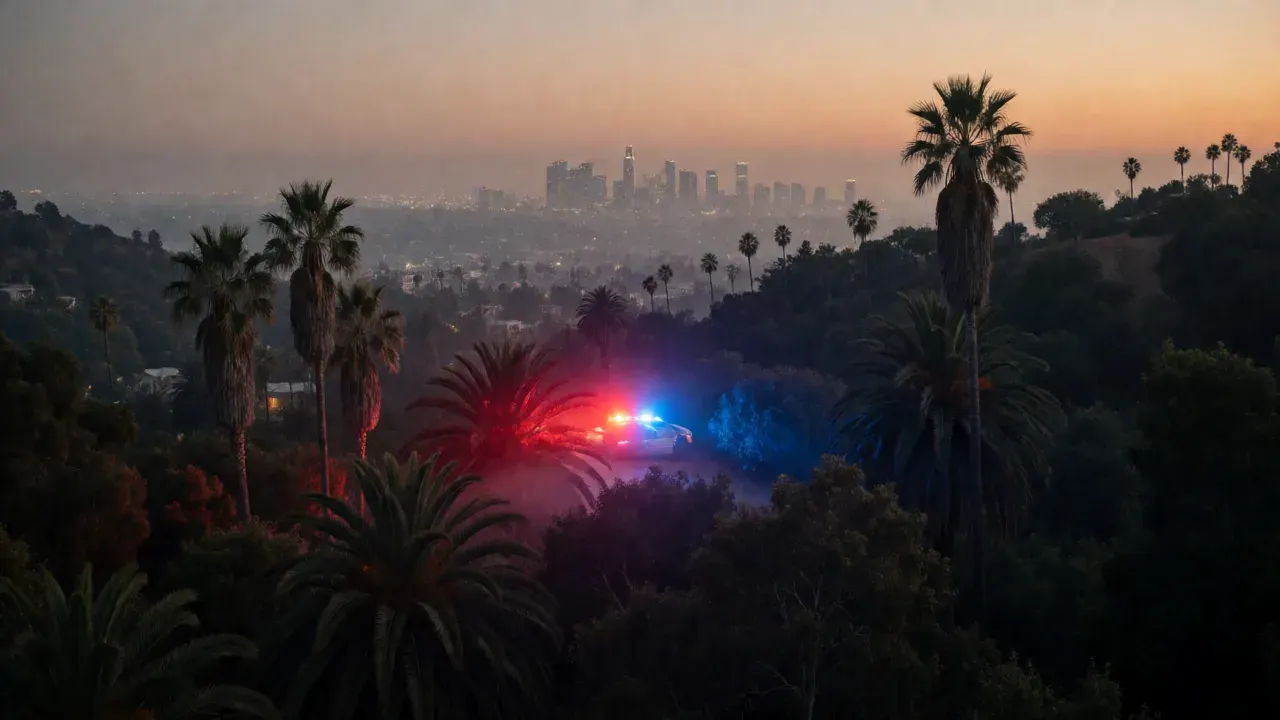 AI-generated illustration: Poachers Arrested Using Illegal Methods to Kill Deer in Angeles National Forest. Not a photograph of the reported event.