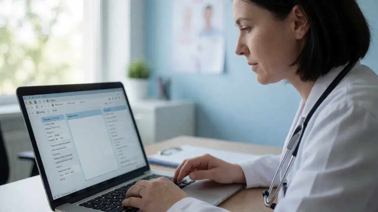 AI-generated illustration: Menopause Largely Missing from Electronic Health Records Despite Its Health Impact. Not a photograph of the reported event.