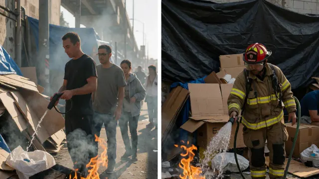 More than 12,000 homeless-related fires already reported in LA this year, straining fire crews