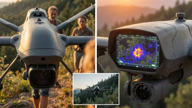 High-tech wildfire hunting drones deployed in California with AI-powered thermal vision