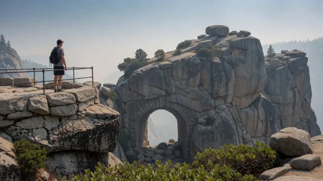 1 Major Yosemite Road Closes as Smoke Chokes Access to Glacier Point