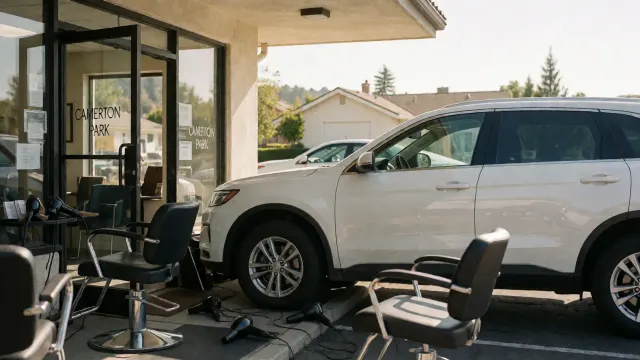 SUV crashes into Cameron Park hair salon. 1 evaluated for injuries, Cal Fire says