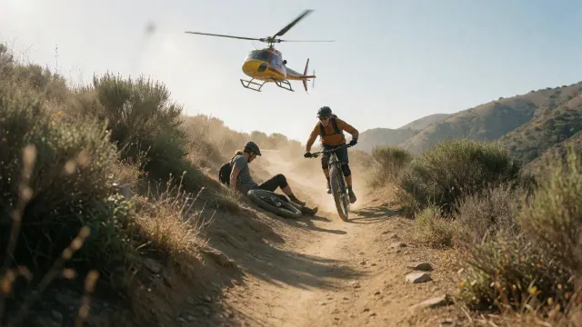 Bicyclist airlifted to hospital after falling on rural San Luis Obispo trail