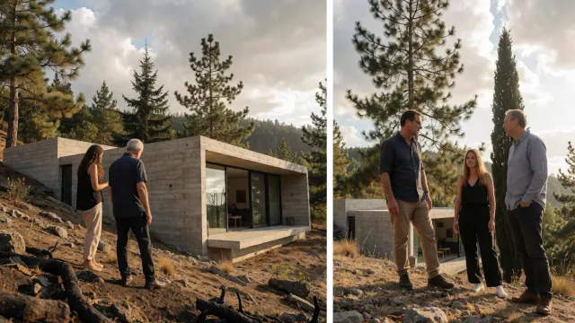 how do california architects design a house to live with wildfire?