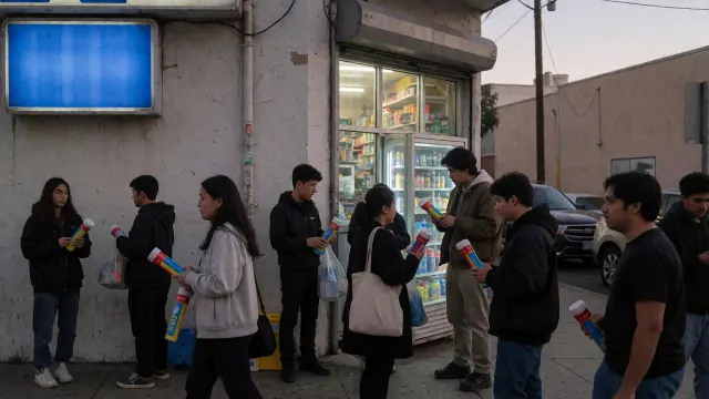 AI-generated illustration: Santa Clara Proposes Ban on Recreational Nitrous Oxide Sales. Not a photograph of the reported event.