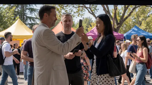 AI-generated illustration: Ex-Santa Clara Officials’ Confrontation Leads to Free Speech Lesson. Not a photograph of the reported event.